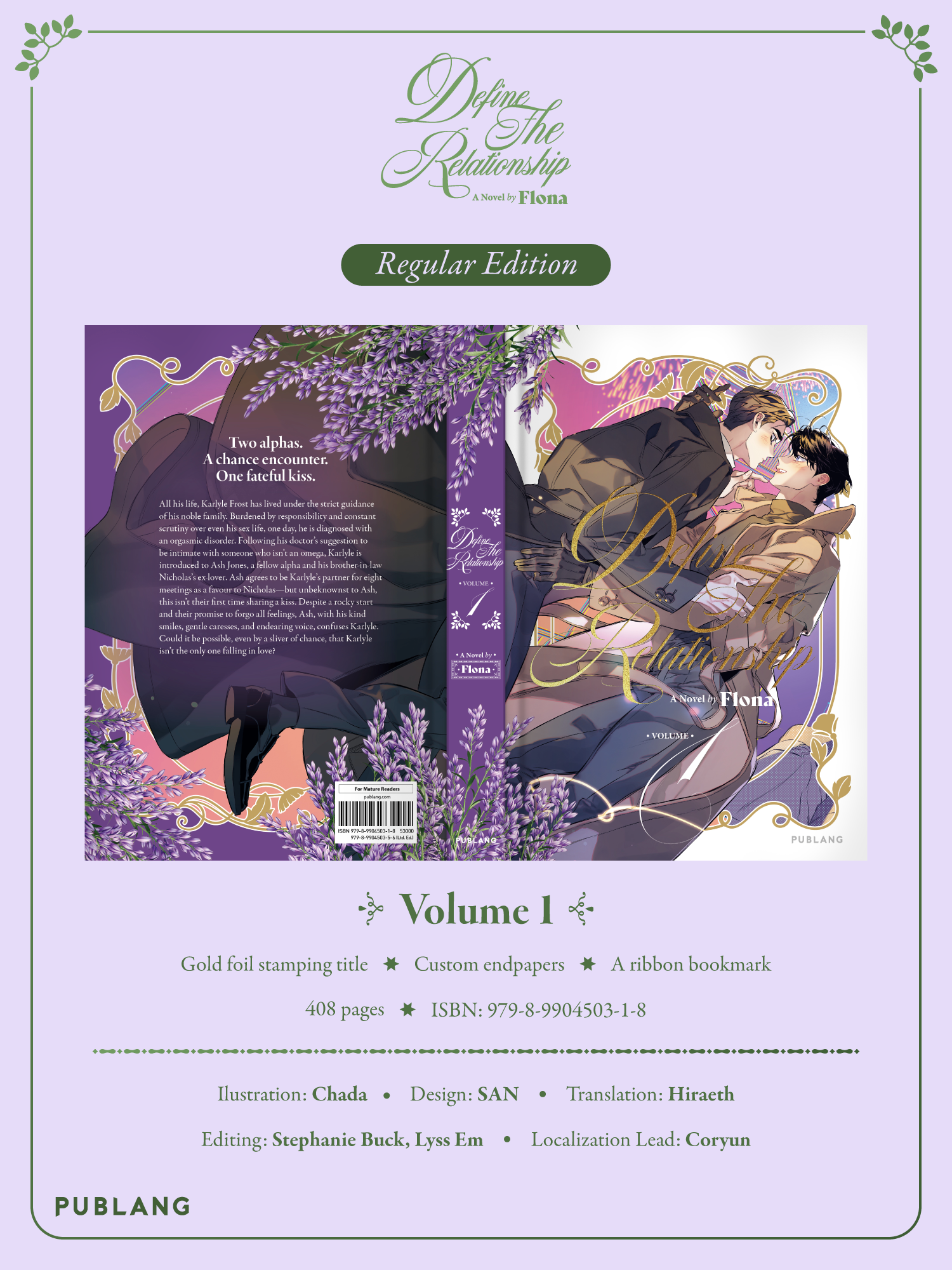 Define The Relationship: Vol. 1 + 2 (Regular Edition)