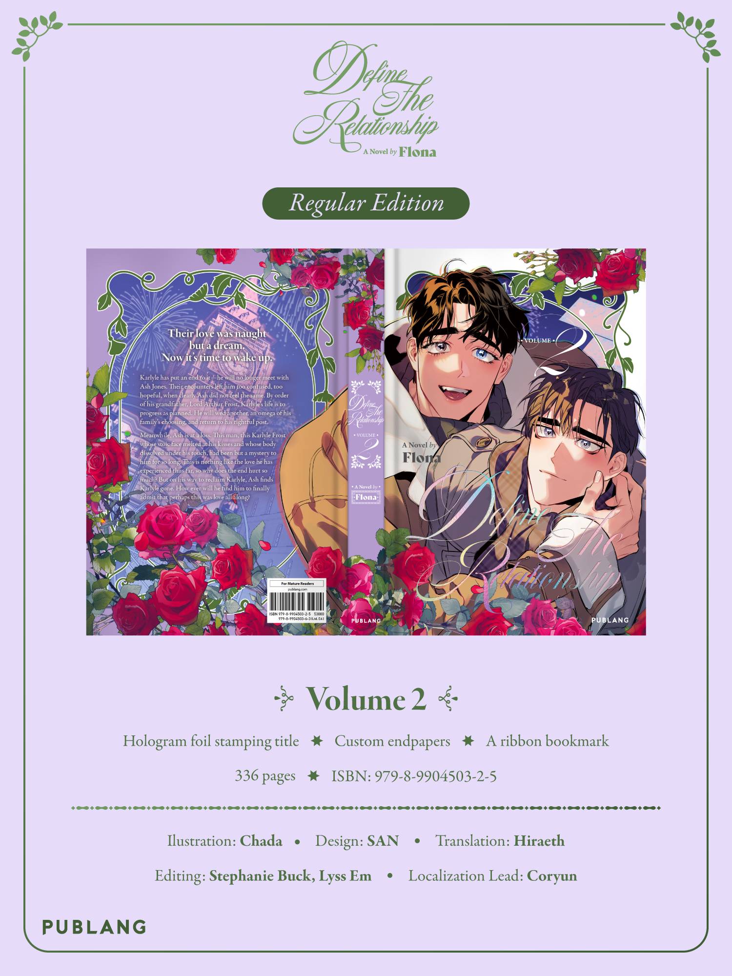 Define The Relationship: Vol. 1 + 2 (Regular Edition)